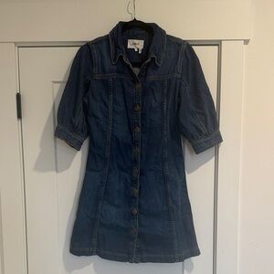 ba&sh Blue Denim Dress